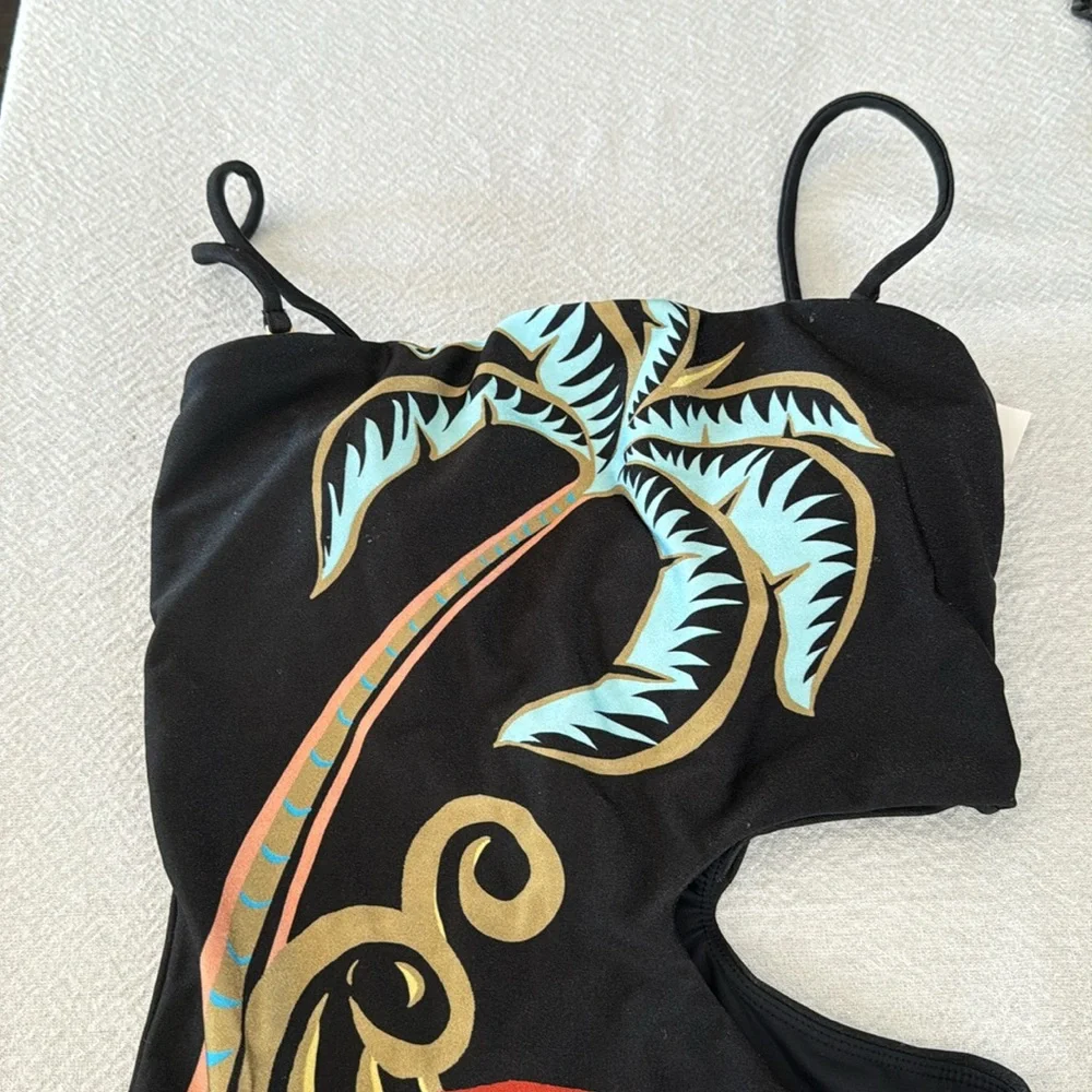 Farm Rio Pineapple Wave One Piece Swimsuit, Small, $220
